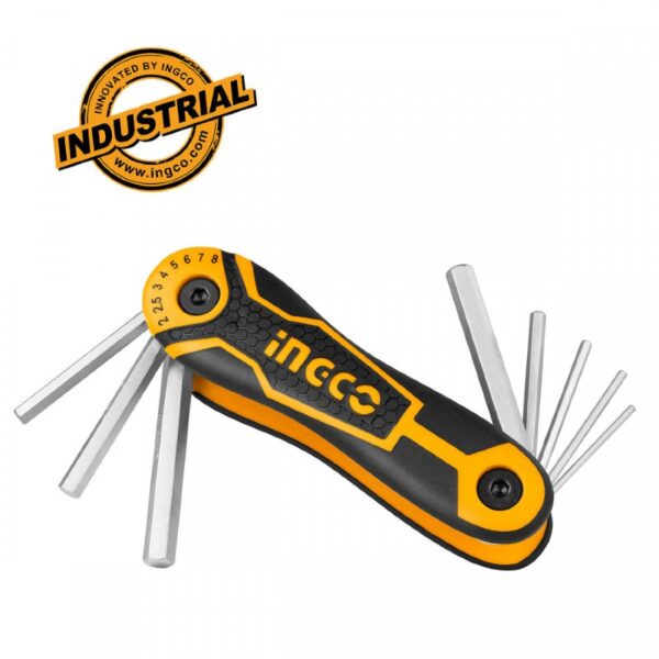 ΣΕΤ 8 ΤΕΜ ΑΛΛΕΝ ΚΛΕΙΔΙΑ ΣΟΥΓΙΑΣ 2-8mm INGCO (HHK14081)