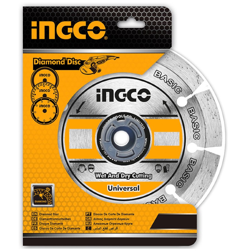 ΔΙΑΜΑΝΤΟΔΙΣΚΟΣ ΞΗΡΑΣ ΚΟΠΗΣ ΓΕΝΙΚΗΣ ΧΡΗΣΗΣ Φ230mm INGCO (DMD012302)