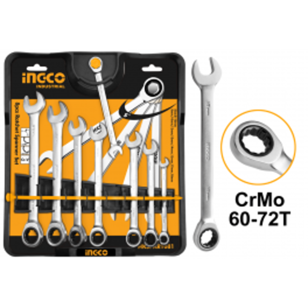 ΓΕΡΜΑΝΟΠΟΛΥΓΩΝΑ ΚΑΣΤΑΝΙΑΣ ΣΕΤ 8 ΤΕΜ INGCO (HKSPAR1081)