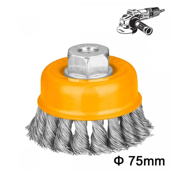 ΣΥΡΜΑΤΟΒΟΥΡΤΣΑ ΓΩΝΙΑΚΟΥ ΤΡΟΧΟΥ 75mm INGCO (WB20751)